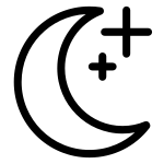 Moon Stars SVG Icon